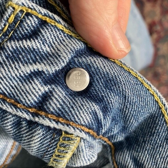 LEVIS 505 Classic Jeans 38 Waist - Inseam Measures 28" Thrashed Classic - Picture 16 of 16